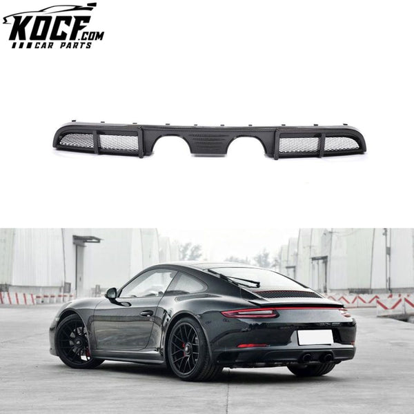 Carbon Fiber 991 Rear Diffuser Lip for Porsche 911 991 Carrera 4 GTS 3.0T 2017-2019