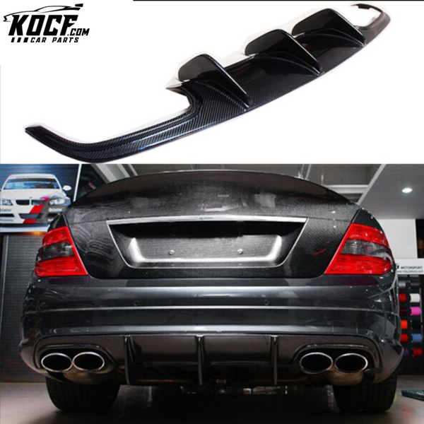 W204 C63 Carbon Fiber Car Diffuser for Mercedes Benz AMG Black Series 09-11