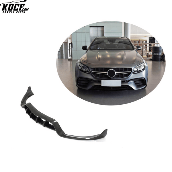 W213 E63 Front Bumper Spoiler for Mercedes Benz E Class E63 AMG Sedan 4-Door 2016-2019