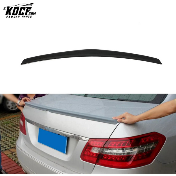 Glossy Black Painted PU W212 Trunk Spoiler for Mercedes Benz E200 E250 E300 E350 E500 E63 AMG S 10-15