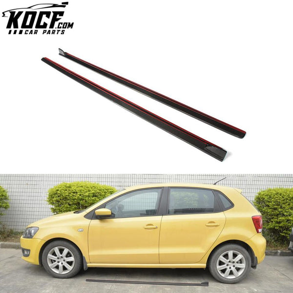 Carbon Fiber Side Skirts Body Kit for VW Polo 2015