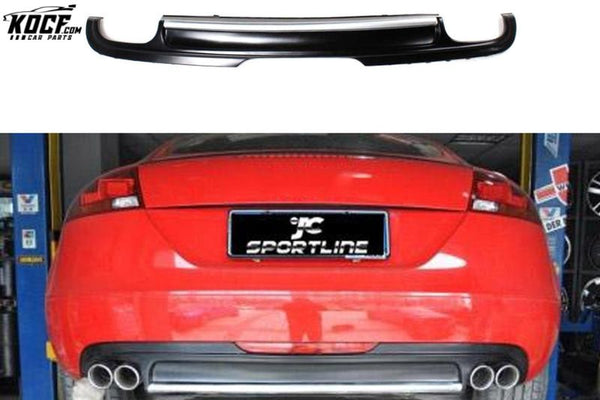 PU Rear Bumper Diffuser for Audi TT 2007 2008 2009 TTS 9J