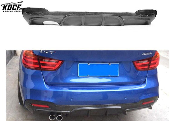 Carbon Fiber F34 Rear Bumper Lip for BMW 328i 330i 335i 340i GT M-Sport 14-18