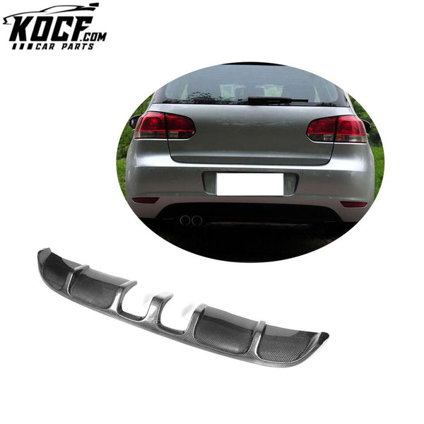 Carbon Fiber Rear Car Bumper Diffuser for VW Golf VI 6 MK6 R20