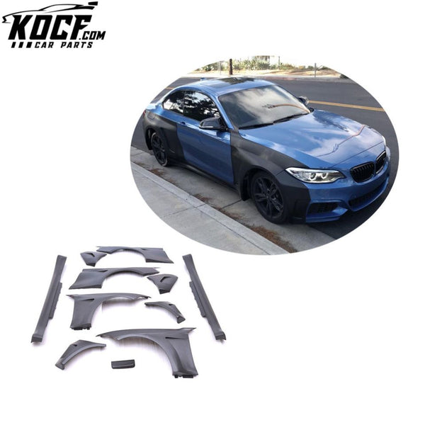 10 PCS/SET MA Style Fiber Glass F22 Wide Body Kit for BMW F22 M235 2 Series 2014-2015