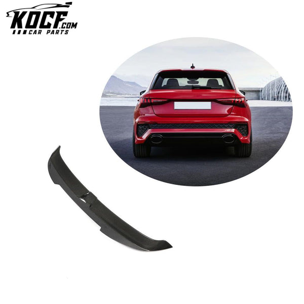 Carbon Fiber RS3 S3 Car Roof Wing Spoiler for Audi A3 S Line S3 RS3 2021-2022