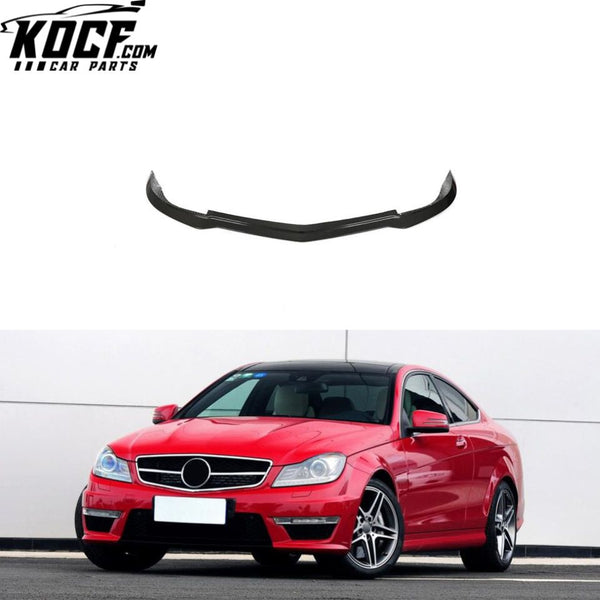 Dry Carbon Fiber W204 C63 Front Lip Spoiler for Mercedes Benz W204 C63 AMG 12-15