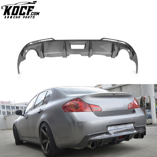 2010-2013 G37 Carbon Fiber Rear Diffuser Lip for Infiniti G Series G37 X Sport Sedan 4-Door