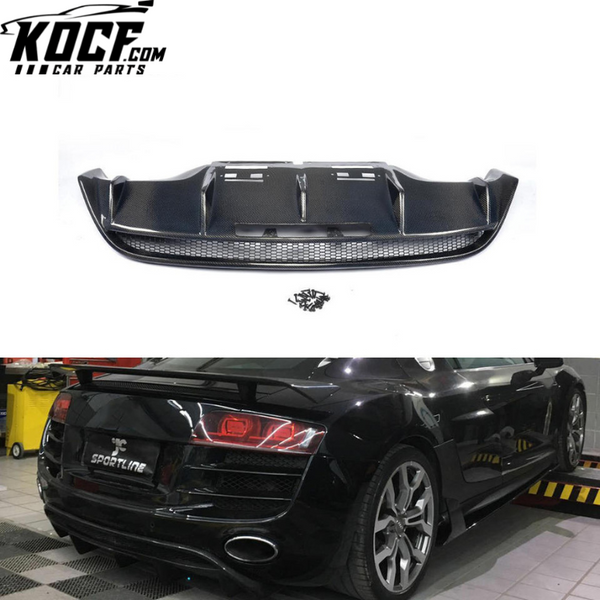 R8 Carbon fiber Rear Diffuser for Audi R8 GT V8 V10 Coupe 2-Door 2010-2015