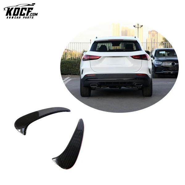 Carbon Fiber H247 Rear Bumper Canards for Mercedes Benz GLA Class GLA250 GLA35 AMG 4-Door 2020-2021