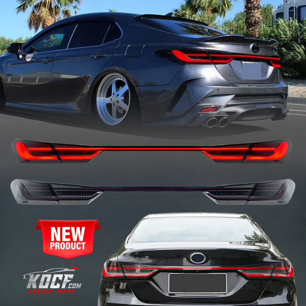 BMW Style Tail Light & Trunk Bar Kit LED Sequential Compatible for 2018-2024 Toyota Camry - VIP Price