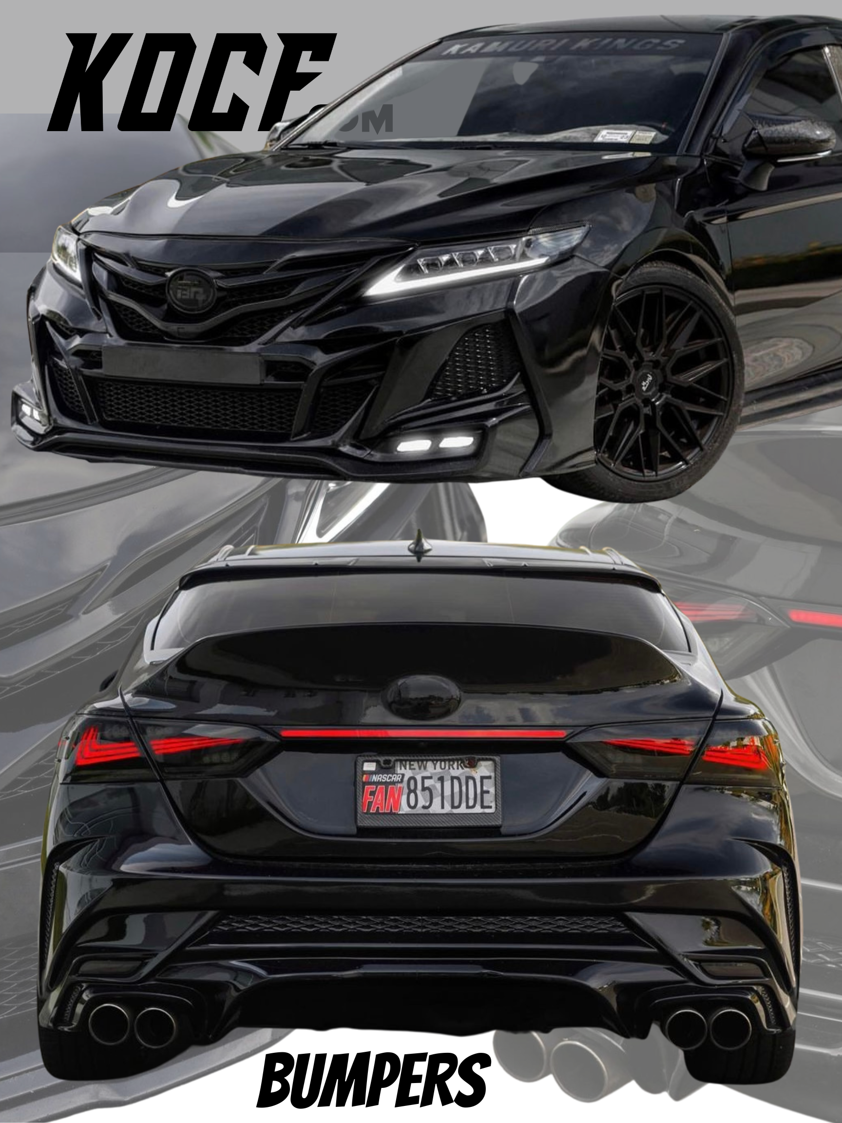 Camry Body Kit Bumpers Compatible For 2018-2024 Toyota Camry - VIP Price