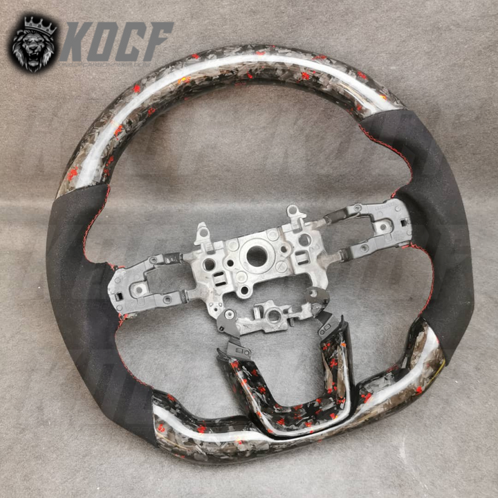 2022+ 11th Gen Civic Steering Wheel 11Gen Compatible  (Customizable) Real Carbon Fiber - KOCF.com - Car Parts