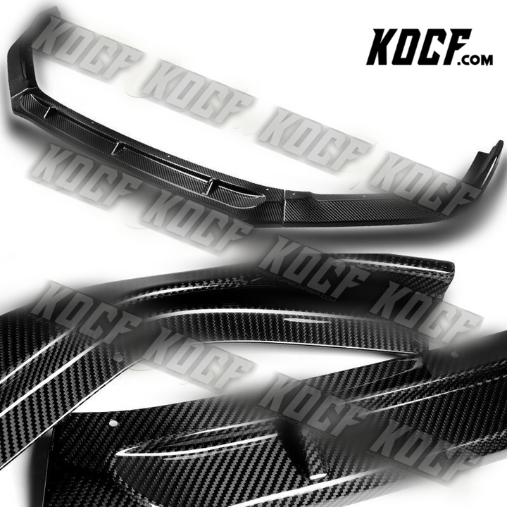 For 2016-2017 Honda Accord Sedan Carbon Fiber Front Bumper Splitter Spoiler Lip - KOCF.com - Car Parts