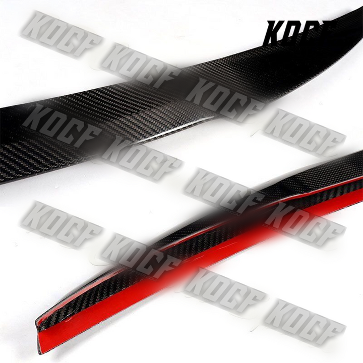 For 2017-2020 Audi A4 B9 Sedan V-Type Real Carbon Fiber Rear Trunk Spoiler Wing - KOCF.com - Car Parts