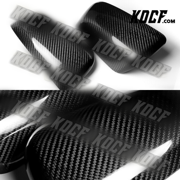 For 2008-2017 Mitsubishi Lancer EVO 10 Real Carbon Fiber Side Mirror Cover Cap - KOCF.com - Car Parts