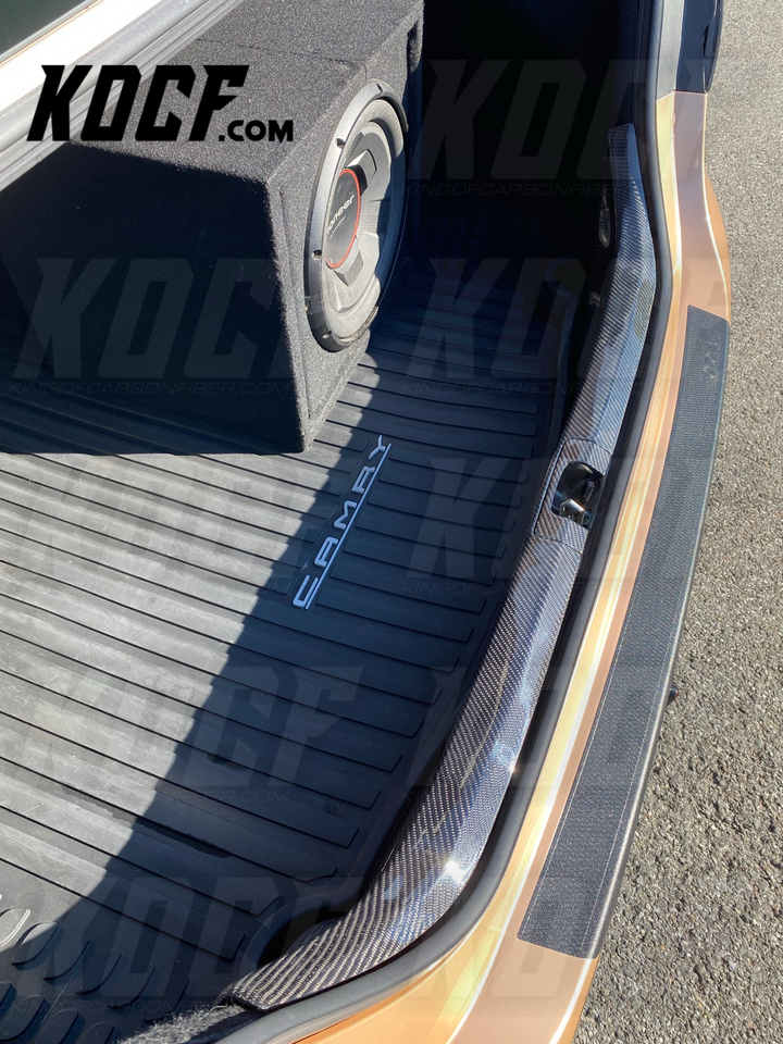 Trunk Bumper Wall Carbon Fiber 2018-2023 Toyota Camry Compatible - KOCF.com - Car Parts