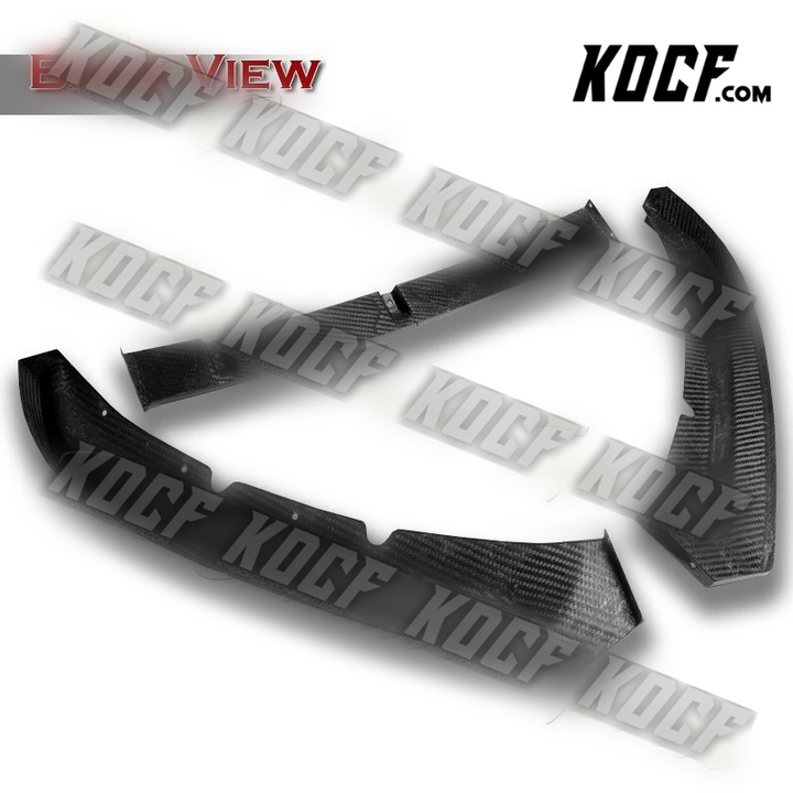 For 2016-2019 Jaguar XE Real Carbon Fiber Front Bumper Body Splitter Spoiler Lip - KOCF.com - Car Parts