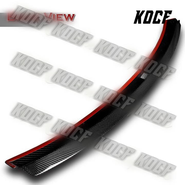 For 2008-2014 Mercedes C-Class Sedan W204 Carbon Fiber Rear Window Roof Spoiler - KOCF.com - Car Parts