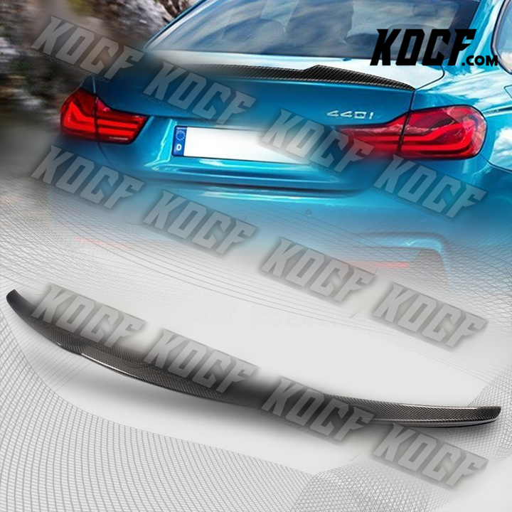 For 14-20 BMW F32 Coupe 420i 430i 440i M4-Type Real Carbon Fiber Trunk Spoiler - KOCF.com - Car Parts