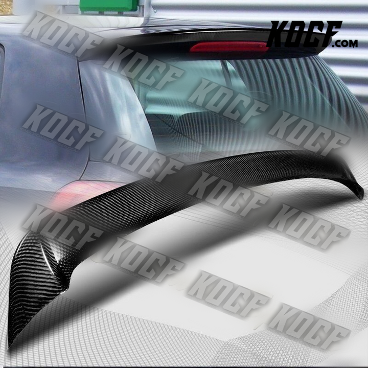 For 2010-2013 Volkswagen VW Golf 6 MK6 Real Carbon Fiber Rear Roof Spoiler Wing - KOCF.com - Car Parts