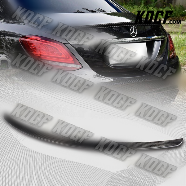 For 2015-2020 Mercedes C-Class W205 Sedan Real Carbon Fiber Rear Trunk Spoiler - KOCF.com - Car Parts