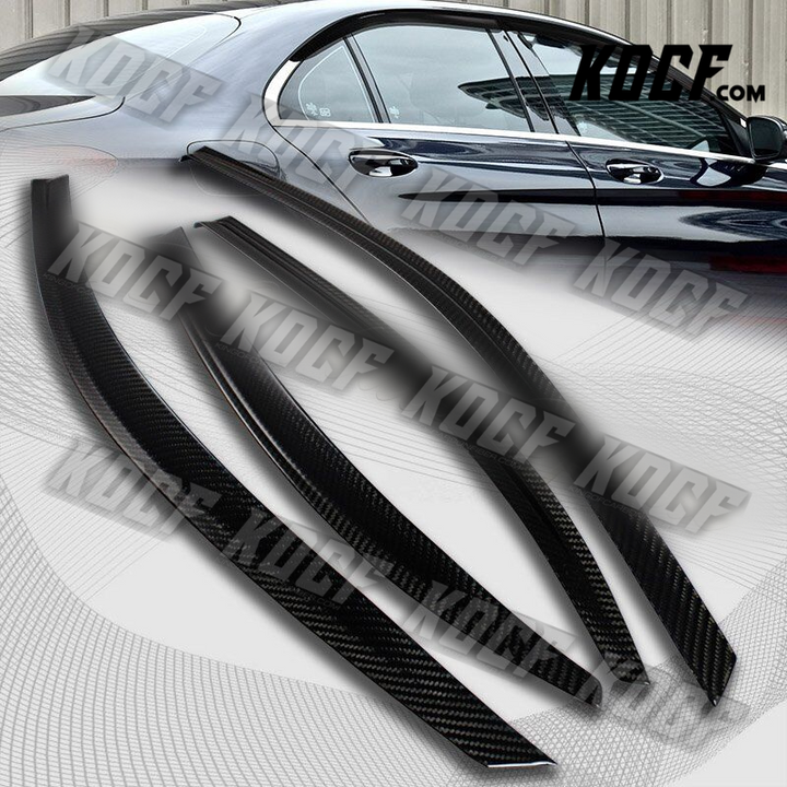 For 2015-2018 Mercedes-Benz W205 C-Class Real Carbon Sun Shield Window Visor - KOCF.com - Car Parts