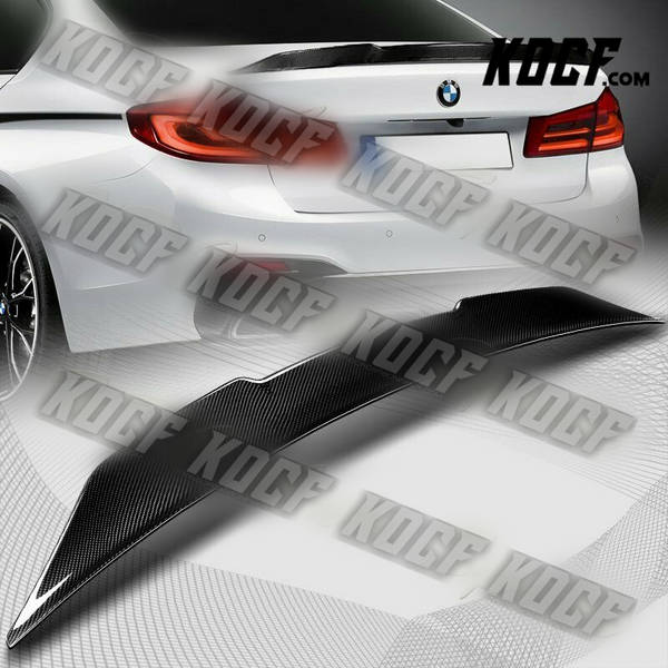 For 2017-2021 BMW 5-Series G30 G38 PSM-Type Real Carbon Fiber Rear Trunk Spoiler - KOCF.com - Car Parts