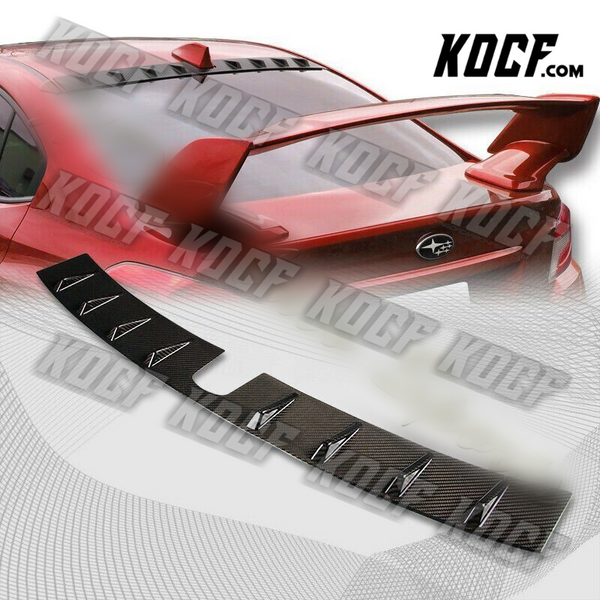 For 12-15 Subaru Impreza WRX Real Carbon Fiber Shark Fin Rear Window Spoiler - KOCF.com - Car Parts