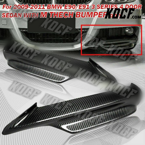 For 2009-2011 BMW E90/E91 M-Tech Real Carbon Front Bumper Splitter Spoiler Lip - KOCF.com - Car Parts