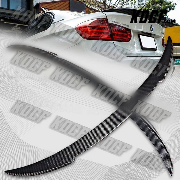 For 2013-2018 BMW 330i 335i 340i 320i Real Carbon Fiber Rear Trunk Spoiler Wing - KOCF.com - Car Parts