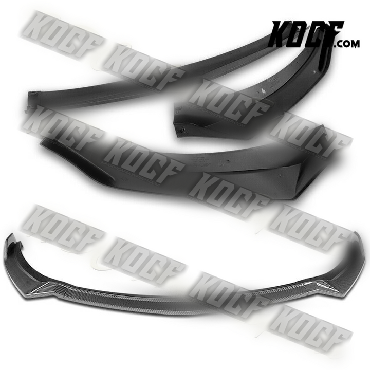 For 2019-2020 Hyundai Elantra Sedan Carbon Painted Front Bumper Body Spoiler Lip - KOCF.com - Car Parts