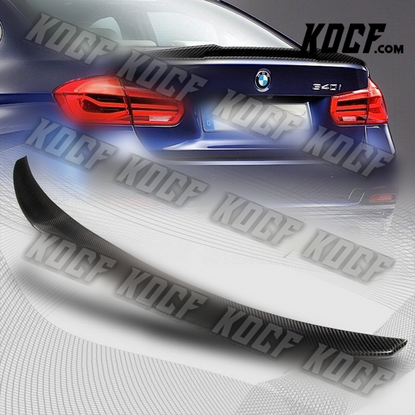 For 2012-2018 BMW 330i 335i 340i 320i Real Carbon Fiber Rear Trunk Spoiler Wing - KOCF.com - Car Parts