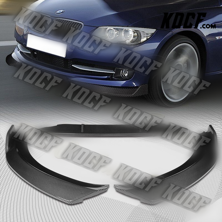 For 2011-2013 BMW 3-Series E92 E93 Coupe Carbon Look Front Bumper Spoiler Lip - KOCF.com - Car Parts