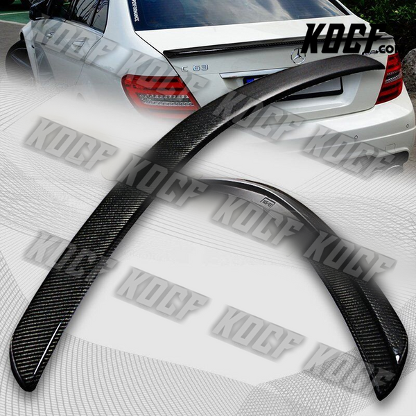 For 2008-2014 Mercedes-Benz C-Class W204 Real Carbon Fiber Rear Trunk Spoiler - KOCF.com - Car Parts