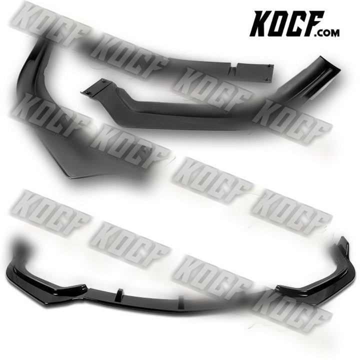 For 2018-2020 Acura TLX STP-Style Painted BLK Front Bumper Splitter Spoiler Lip - KOCF.com - Car Parts