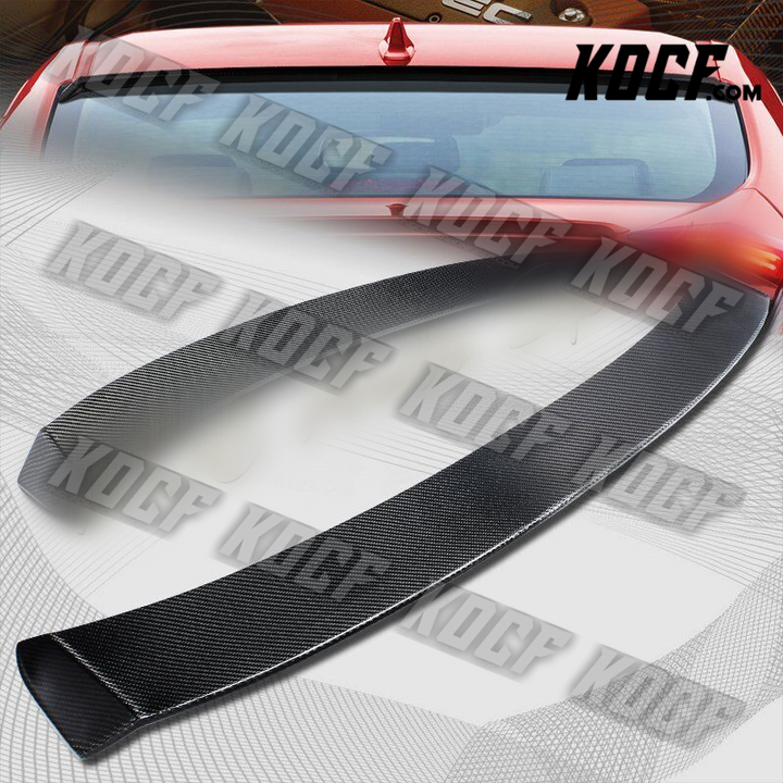 For 2016-2020 Honda Civic Sedan Real Carbon Fiber Rear Roof Visor Wing Spoiler - KOCF.com - Car Parts