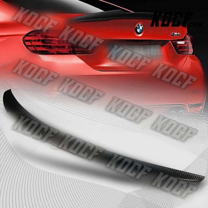 For 2015-2020 BMW F82 M4 Performance Real Carbon Fiber Rear Trunk Spoiler Wing - KOCF.com - Car Parts