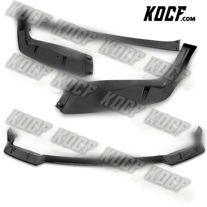 For 2009-2011 Honda Civic 4DR GT-Style Painted Black Front Bumper Spoiler Lip - KOCF.com - Car Parts