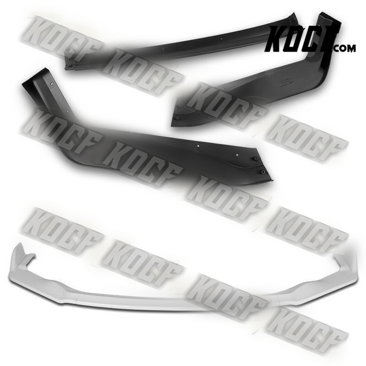 For 17-20 Lexus IS-Series AR-Style White Front Bumper Splitter Spoiler Lip Kit - KOCF.com - Car Parts