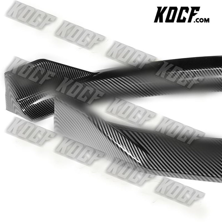 For 2014-2016 Kia Forte EX LX SX Carbon Look Front Bumper Splitter Spoiler Lip - KOCF.com - Car Parts