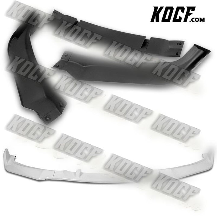 For 2006-2008 BMW E90 E91 3-Series Painted White Front Bumper Body Spoiler Lip - KOCF.com - Car Parts