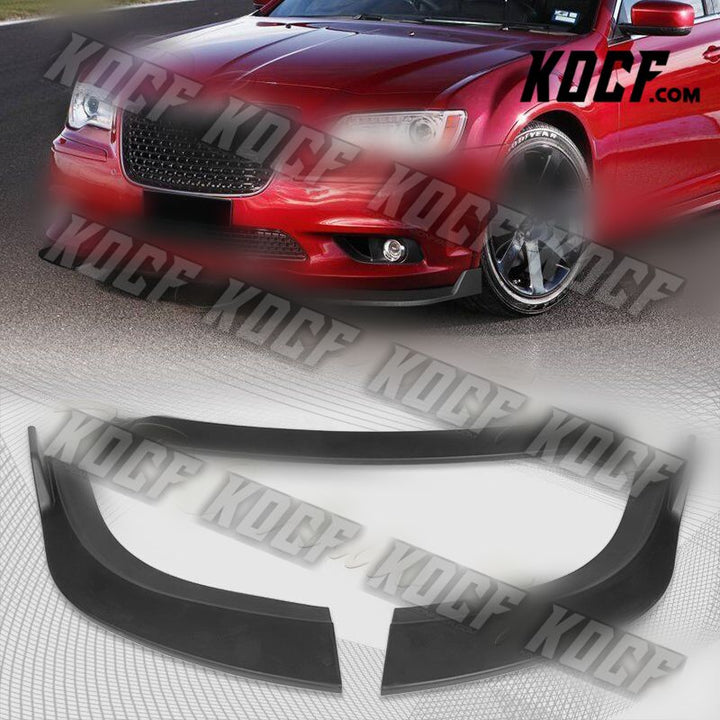 For 12-14 Chrysler 300 SRT8 Matt Black Front Bumper Body Splitter Spoiler Lip - KOCF.com - Car Parts