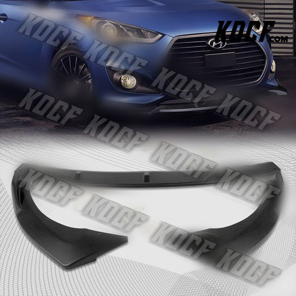 For 2013-2017 Hyundai Veloster Turbo Black Front Bumper Body Kit Spoiler Lip - KOCF.com - Car Parts