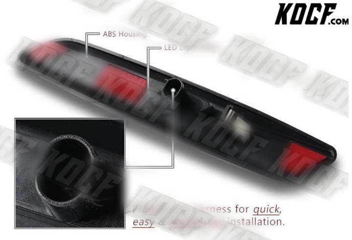 For BMW 1/3/5-Series F10 Style Smoke White LED Turn Signal Side Marker Lights - KOCF.com - Car Parts