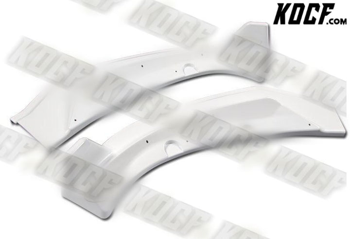 For 2017-2021 Tesla Model 3 Sedan Painted White Front Bumper Body Kit Lip 3Pcs - KOCF.com - Car Parts