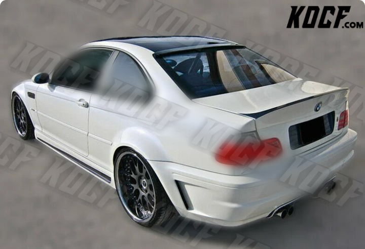 For 99-05 BMW E46 2DR 325ci 330ci M3 Real Carbon Fiber Rear Roof Window Spoiler - KOCF.com - Car Parts