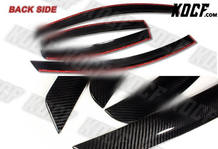 For 2016-2020 Honda Civic 4DR/Sedan Real Carbon Fiber Sun Shield Window Visor - KOCF.com - Car Parts