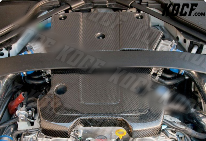 For 2009-2016 Nissan 370Z Z34 Light Weight Real Carbon Fiber Engine Cover Kit - KOCF.com - Car Parts