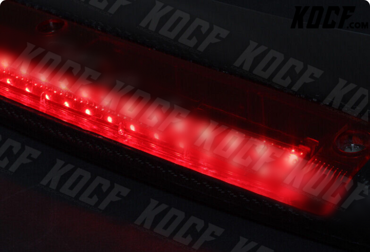 For 2013-2015 Honda Civic 4-DR Carbon Fiber Rear Trunk Spoiler W/LED Brake Light - KOCF.com - Car Parts